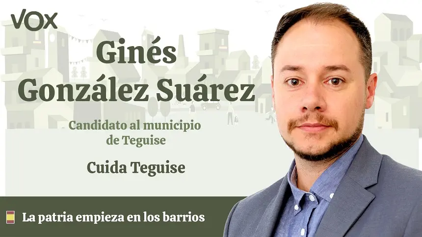 Ginés González, candidato de Vox en Teguise.