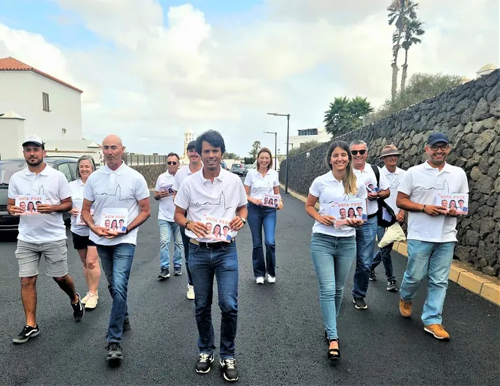 Equipo del PSOE en Teguise.