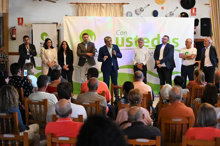 Acto de cierre de campaña de Nueva Canarias