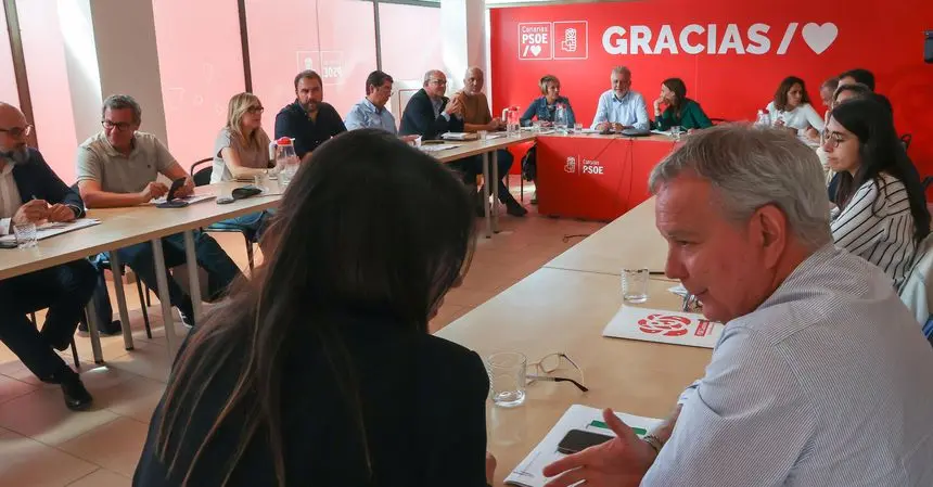 Imagen del encuentro del PSOE canario