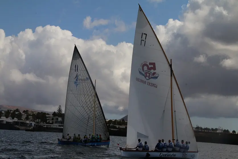 Imagen de una regata de la Liga Insular de 8,55 metros.