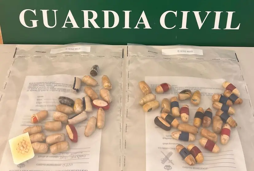 Droga confiscada por la Guardia Civil de Lanzarote.