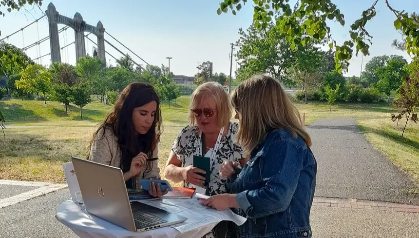 Representantes del Cabildo en su viaje a Estados Unidos y Cánada.