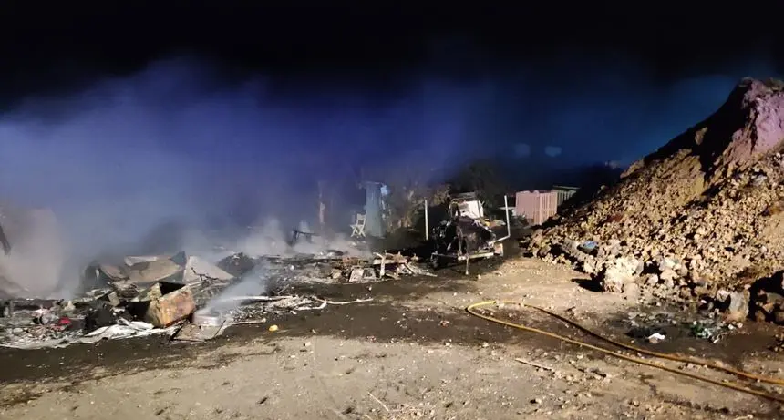 Imagen del incendio