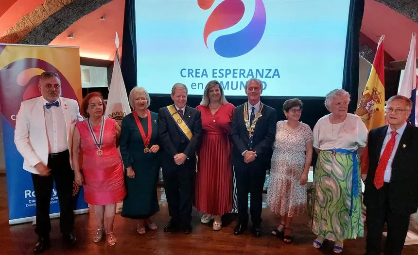 La nueva junta directiva de Rotary Club Lanzarote 2023 2024