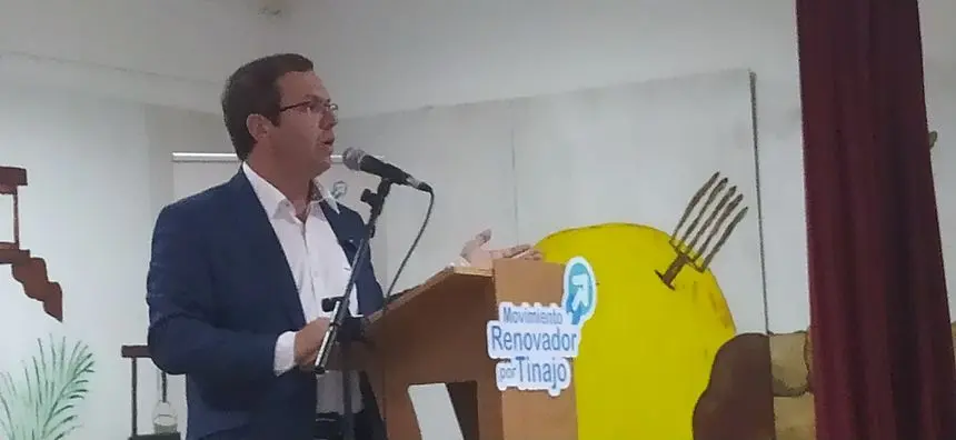 Antonio Morales en un acto de campaña.