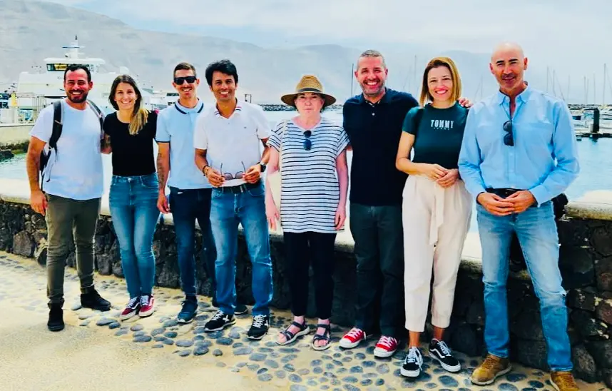 Componentes del PSOE en La Graciosa.