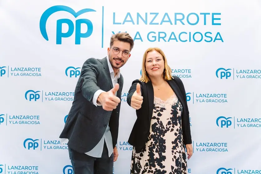 Jeziel Martín junto a Astrid Pérez.