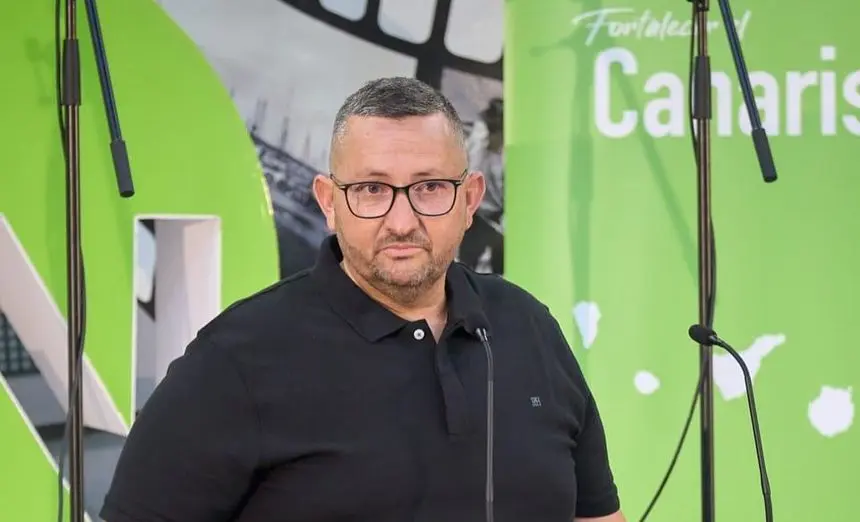 Marcos Lemes, portavoz de Nueva Canarias en el Ayuntamiento de Haría.
