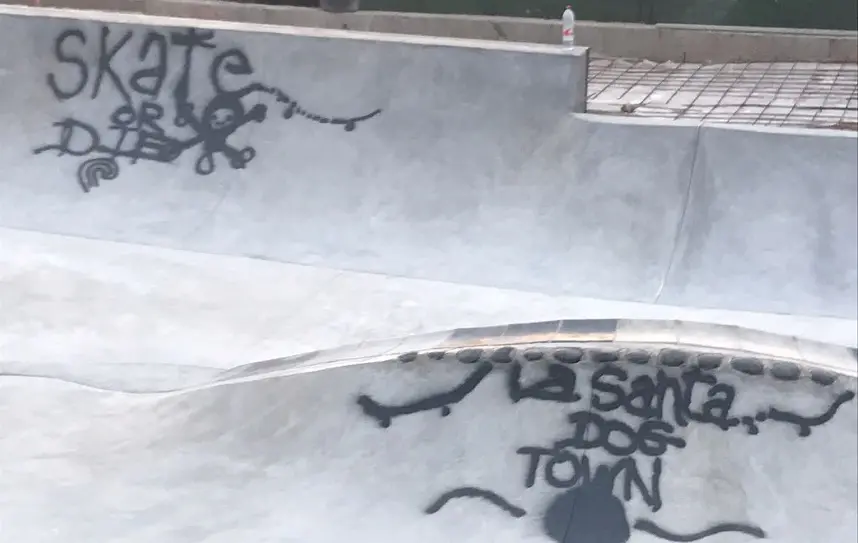 Vandalismo en el Skatepark de La Santa.