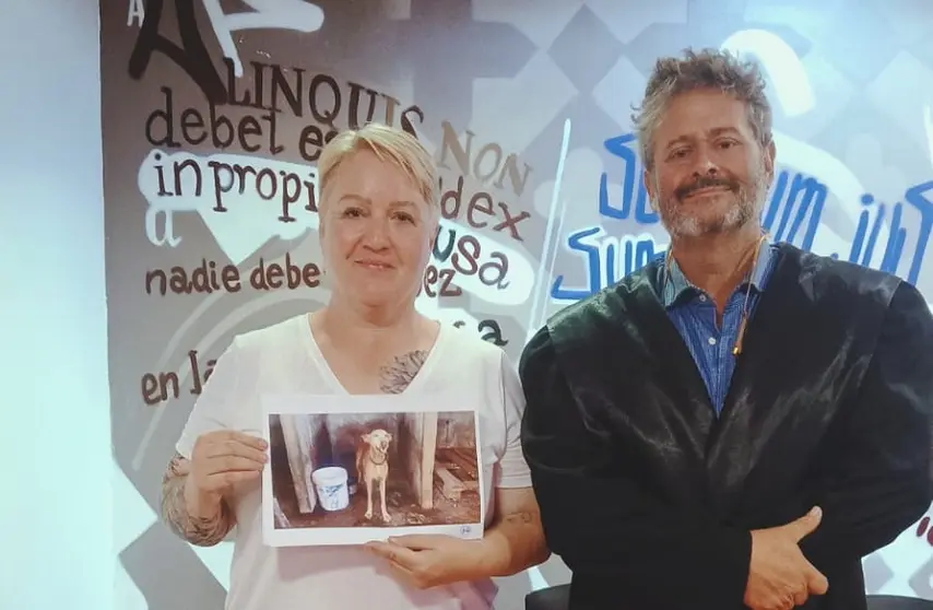 Birgit Wennin y el letrado Don Emilio Cabrera
