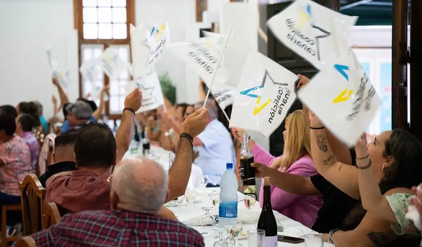 Imagen del acto de cierre de campaña de CC en Lanzarote