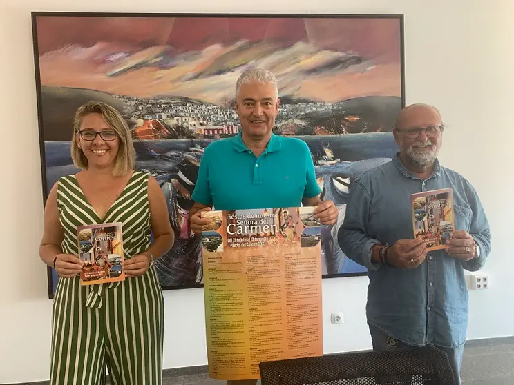Presentación de los actos por las fiestas del Carmen en Tías.