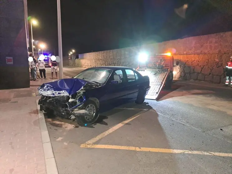 Accidente en La Marina de Arrecife.