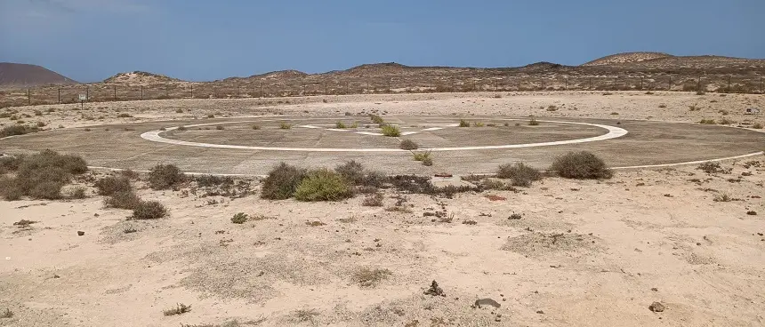 Estado actual del helipuerto de La Graciosa
