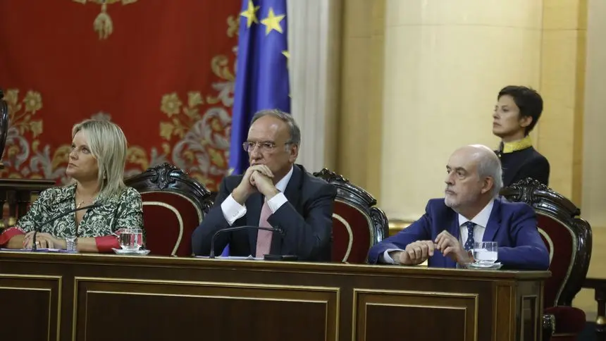Manuel Fajardo en la sesión constitutiva del Senado