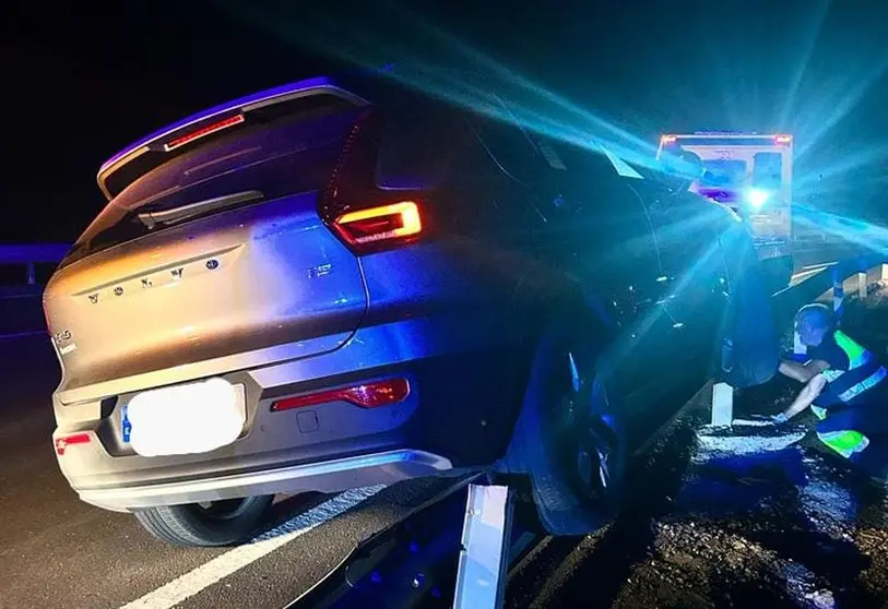 Así quedó el vehículo tras el accidente