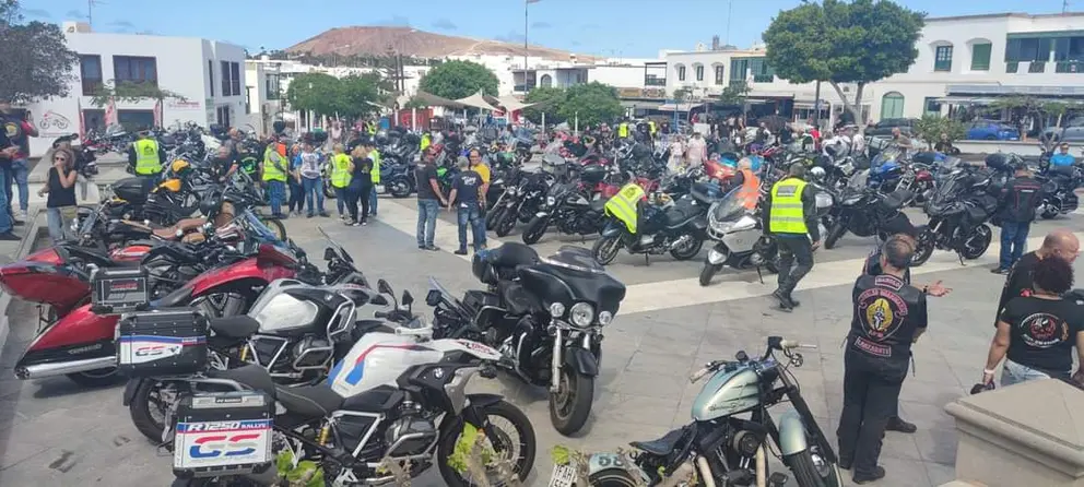 Encuentro de moteros realizado en San Bartolomé.