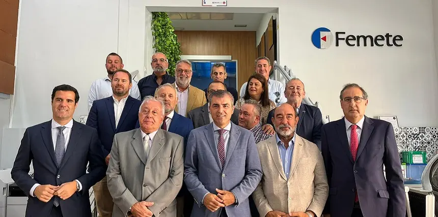 Manuel Domínguez en su reunión con Femete.
