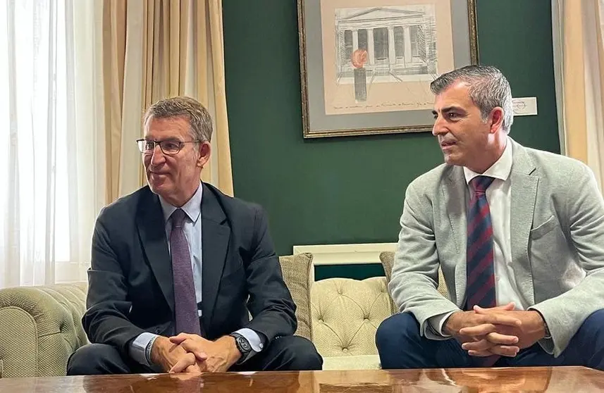 Alberto Núñez Feijóo y Manuel Domínguez en Canarias.