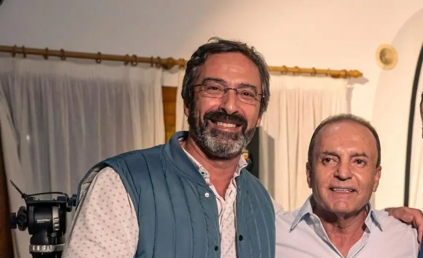 Pedro San Ginés con Suso Machín