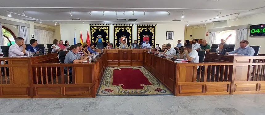 Imagen de la sesión plenaria celebrada este lunes, 11 de septiembre, con el acuerdo de cesión de los terrenos para el Palacio de Congresos