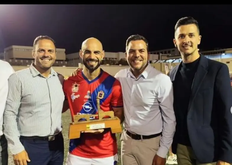 Juanjo López en el pasado Torneo de San Ginés celebrado en la Ciudad Deportiva Lanzarote.