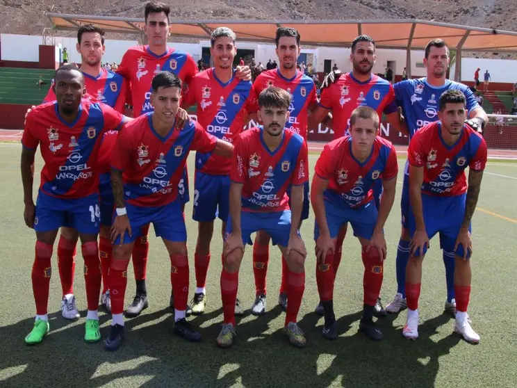 Alineación de la UD Lanzarote que jugó este fin de semana.