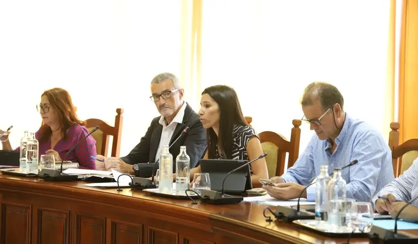 Imagen de los consejeros de CC en el pleno del Cabildo del pasado viernes