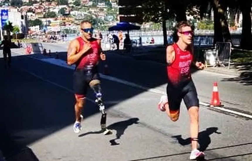 Lionel Morales en plena carrera