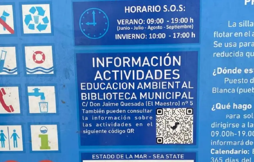 lep yaiza panel informativo playa blanca