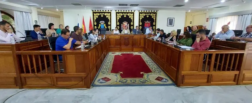 Imagen del pleno celebrado este viernes en Arrecife