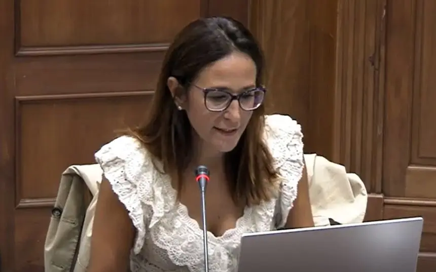 Natalia Santana, portavoz parlamentaria en materia social de Nueva Canarias-Bloque Canarista.