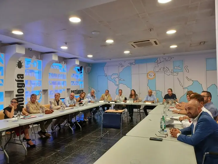 Reunión de Jessica de León con representantes de ayuntamientos, cabildos y patronales.