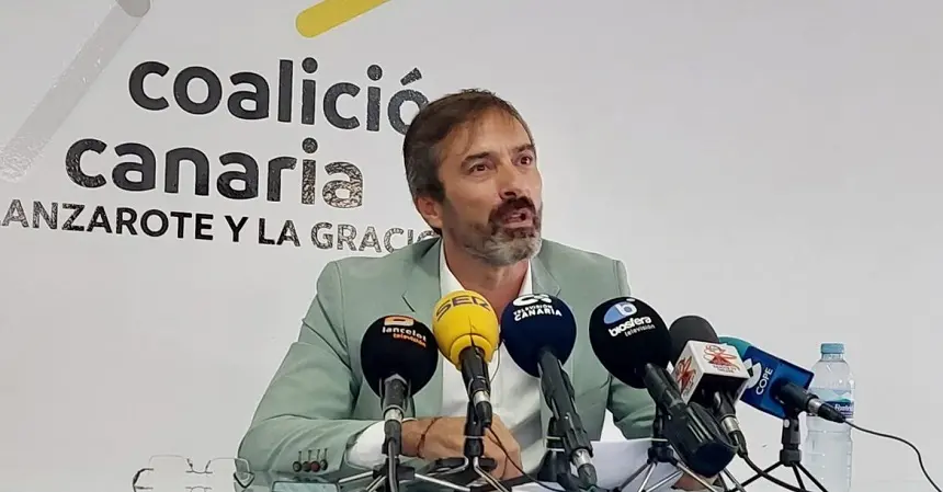 Pedro San Ginés en una rueda de prensa.