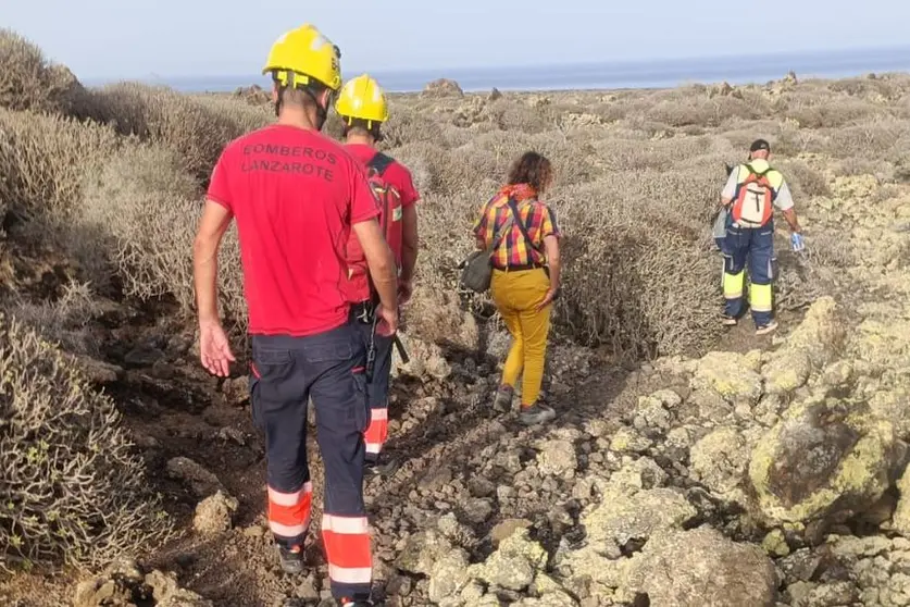 Imagen del momento en el que se ha producido el rescate