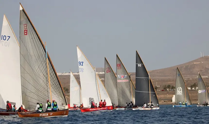 Jornada de regatas de la Liga Insular de Barquillos de Vela.