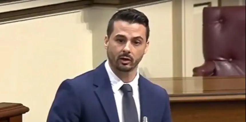 David Toledo, presidente del Grupo Nacionalista del Parlamento de Canarias.