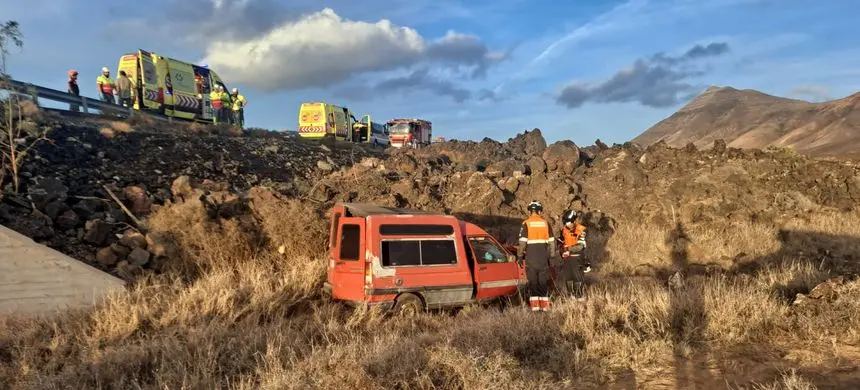 Imagen del vehículo accidentado