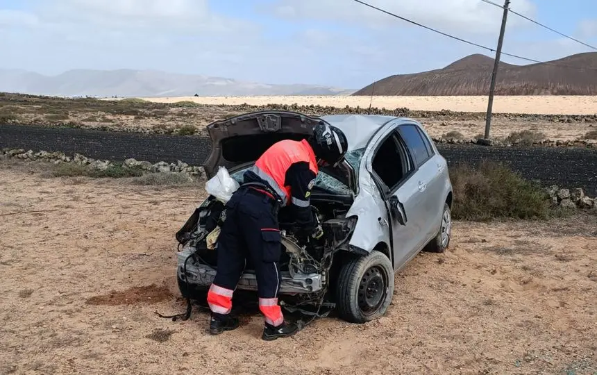 Estado en el que quedó el vehículo tras el accidente