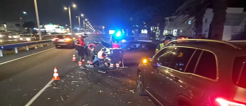 Imagen de cómo quedó el vehículo tras el impacto