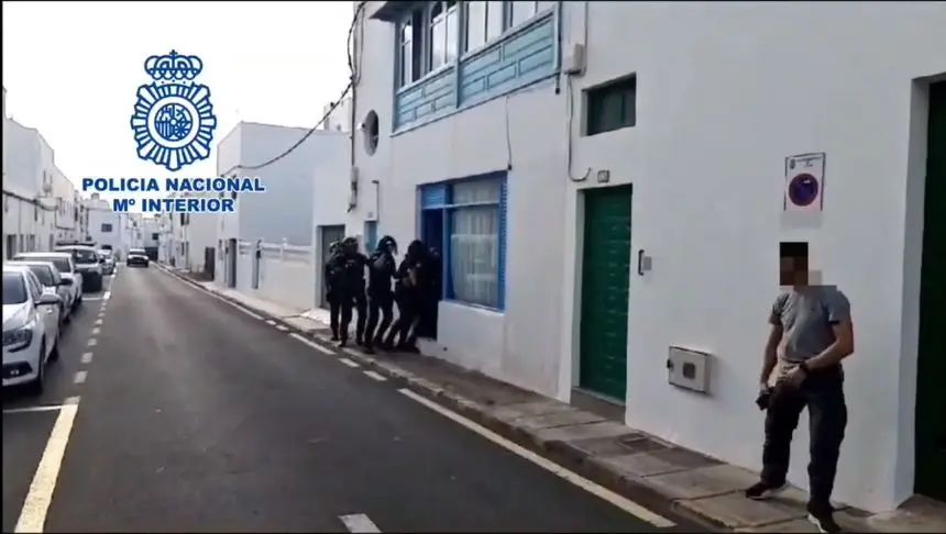 Operación antidroga en Arrecife.