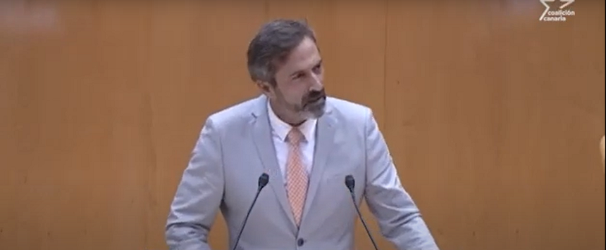 Pedro San Ginés durante su intervención en el Senado.