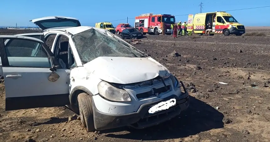 Estado del vehículo tras el accidente.