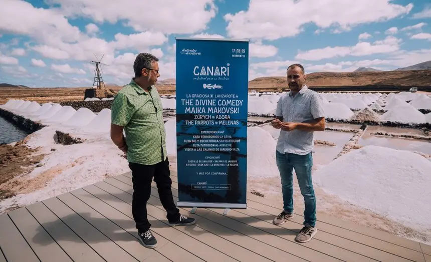 Neftalí Acosta y Carlos Montilla en la presentación.