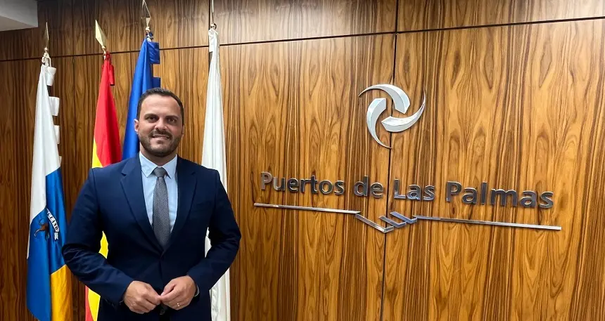 El alcalde de Arrecife en la sede de la  Autoridad Portuaria de Las Palmas 1
