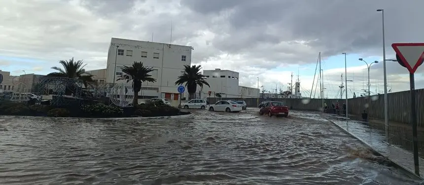 La ciudad se ha inundado en cuestión de minutos