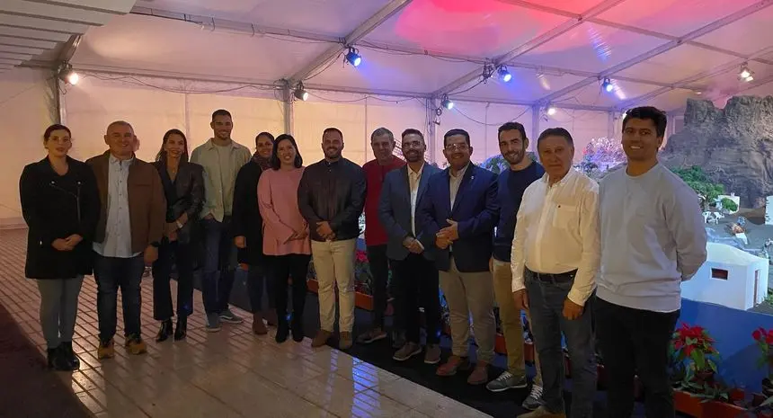 Este fin de semana sí posaron juntos los concejales del PP y CC en Arrecife