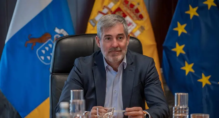 Fernando Clavijo en un encuentro del Consejo de Gobierno.
