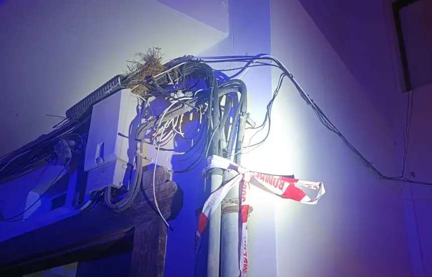 Imagen de la instalación con el precinto ya colocado